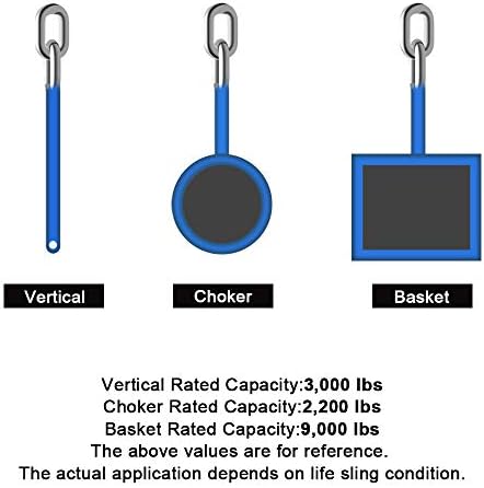 Amazon Bang4buck リフトウェビングスリング 6フィート X 2インチ デュプレックスカーゴ 高耐久 ポリエステル 牽引 引き上げスリング ホイストストストロップ フラットループ付き 最大破壊強度9000ポンド 2個パック Diy 工具 ガーデン