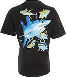 Guy Harvey Mako Shark T-Shirt BLACK X-Lg, Online Clothing Store