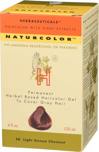 Naturcolor 5R Light Sienna Chestnut Hair Dyes, 4 Ounce