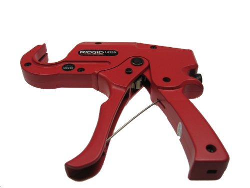 RIDGID 26821 Model 1435N Ratchet Cutter for Plastic Pipe; 6-35 mm OD Capacity, Red - Image 3