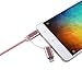 2-in-1 Lightning and Micro USB Cable [4 Pack 10 inches] BUENTEK Nylon Braided Charging/Sync Data for iPhone 7, iPhone 6, iPad, iPod, Samsung Galaxy and Android, Rose Gold