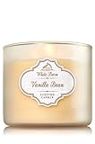 Bath & Body Works White Barn Vanilla Bean 3-Wick Jar Candle, 14.5oz