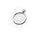 Miraclekoo 40 Pcs Silver Round Pendant Trays with Glass Cabochons 25 mm Blanks Bezel Trays Set for Photo Pendant Resin Craft Jewelry Making