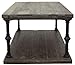 Amazon Brand – Ravenna Home Jessica Rustic Open Storage Coffee Table, 43.3