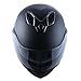 1Storm Motorcycle Street Bike Modular/Flip up Dual Visor/Sun Shield Full Face Helmet Matt Black