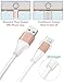 Zeuste Lightning Charging Cable for iOS Devices, 3-Pack (3 Feet, 6 Feet, 10 Feet) - Gold