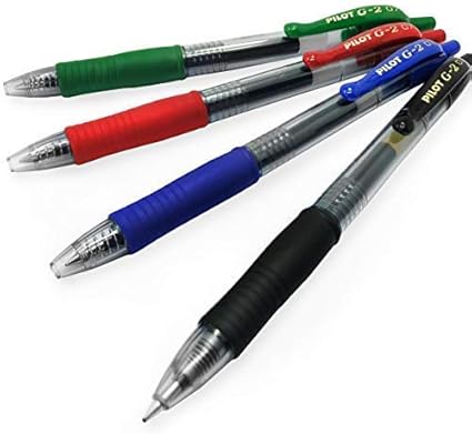 Pilot G2 7 Gelschreiber 4er Set Schwarz Blau Rot Grun Amazon De Burobedarf Schreibwaren