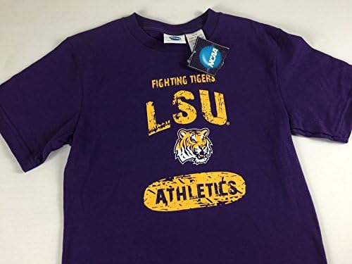 LSU Fighting Tigers T-Shirt Youth Large Kids 10/12 Athletics Student Alumni Grad