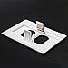 Cellphone Charger Holder Duplex USB Charger Outlet Wall Plate Cover  No Batteries Or Wires - Installs In Seconds Night