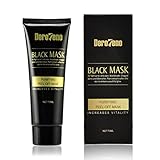 DeroTeno Blackhead Remover Mask Black Mask Purifying Peel Off Mask Best Charcoal Peel Off Mask Facial Mask Activated Natural Charcoal Black Mask Aloe Vera Bamboo Charcoal Mask