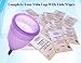 Menstrual Cup Wipes | Intimate Hygiene Cleaning Tissue | Individual Cloth Wipe | Feminine Wipe and Genital Wash | 30 Single Satchels | Handy for Travel