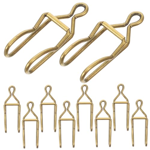 BUTIFULSIC 50pcs Iron Pocket Watch Chain Clips DIY Craft Clasps Multipurpose Durable Rust Resistant Accessories for Pocket Watch Chains