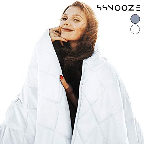 ÉLEVER sSnooze Blanket - Blanket for Adult, Cooling Blanket for Kids, 100% Cotton Blanket with Smallest Pockets & Glass Beads, Summer Blanket, Heavy Blanket