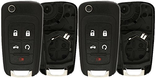 KeylessOption Just the Case Keyless Entry Remote Control Car Key Fob Shell Replacement For OHT01060512 (Pack of 2)