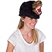 Furry Black Bear Animal Hat, Realistic Plush Costume Headwear - One Size
