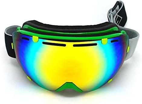 New Adult Snowboard Ski Goggle Anti-Fog Detachable Dual Layer Double Lens Tinted, UV400 Protection