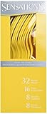 Sensations Assorted Cutlery Yellow Boxed, 32 ct