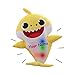 Puka Creations Personalized Yellow Cutie Baby Shark Light and Sound Toy Plush Stuffed Animal for Boys and Girls with Custom Name