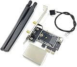 Bumdenuu M.2 NGFF to PCIe WiFi Bluetooth Adapter Desktop PC AX200 9260AC view 1