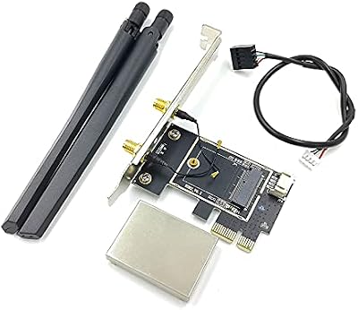 Bumdenuu M.2 NGFF to PCIe WiFi Bluetooth Adapter Desktop PC AX200 9260AC
