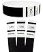 Goldistock Event Wristbands Original Series Tuxedo Black 100 Count | ¾” Arm Bands | Paper-Like Party Armbands | Wrist Bands