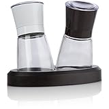 USimplySeason Ebony & Ivory Salt and Pepper Adjustable Grinder Set