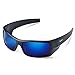 Duduma Tr601 Polarized Sports Sunglasses for Baseball Cycling Fishing Golf Superlight Frame (139 Black matte frame with blue lens)