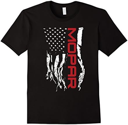 Men's Mopar Flag T-Shirt Medium Black