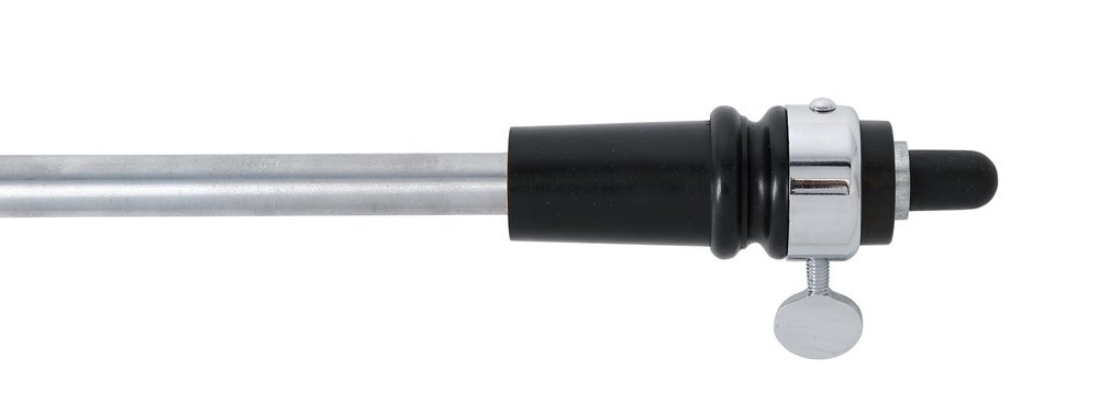 GEWA 414651 Double bass spike combi, spike for double bass, metal tube rod Ø 16 mm, length 47 cm, ebony bulb