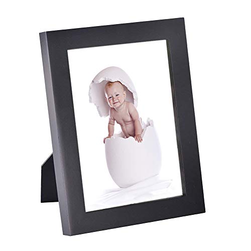 [2 Pack] 3.5X5 Black Picture Frames Made of Solid Wood and High Definition Glass for Wall Decor or T - //medicalbooks.filipinodoctors.org