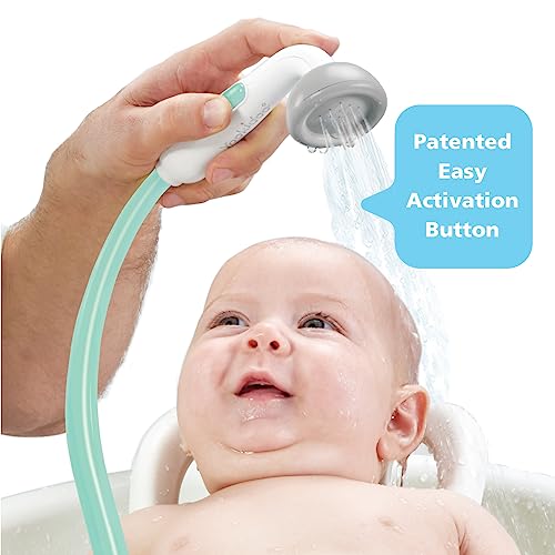 Yookidoo Baby Bath Shower Head Elephant Water Pump with Trunk Spout Rinser Control Water