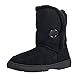 Womens Winter Snow Boots, Clpp'li Single Button Fully Fur Lined Waterproof boots