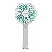 Mini Handheld Fan Portable Fan Personal USB Desk Fan Rechargeable 2600mAh 5 Modes Cooling Fan with Base for Outdoor Office Home Camping Traveling (White)