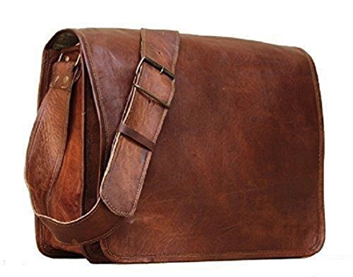 Handmadecraft Classic Leather Messenger Satchel Laptop Leather Bag Leather Messenger Bag