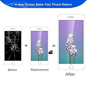 BuTure Schermo per iPhone 7 (Bianco) - immagine 7