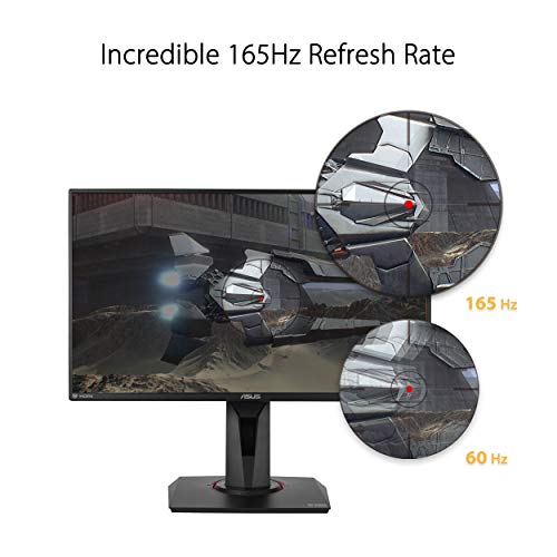 ASUS TUF Gaming VG259QR 24.5” Gaming Monitor, 1080P Full HD, 165Hz (Supports 144Hz), 1ms, Extreme Low Motion Blur, G… - Image 3