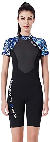 Fashion Women Ladies Girls 1.5mm One Piece Short Sleeve Swimsuit Swimwear Unitard Legsuit Swimming Costume