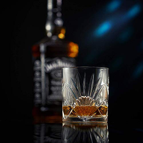 Whiskey Steine Set - 6 Handgefertigte Runde Granit Whisky Steine - 2 Whisky Gläser - Präsentations- und Aufbewahrungsbrett aus Hartholz - Whisky Geschenkset Box mit Goldfolie von Rocks – Bild 6