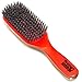 Torino Pro Hard Wave Brush by Brush king - #1610- Duet Collection - Different color on each side - 9 Row 360 Wave brushes - Great for Wolfing