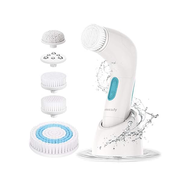 Facial-Cleansing-Brush2021-UpgradedETEREAUTY-Face-Brush-IPX7-Waterproof-5-in-1-Portable-Exfoliating-Brush-for-Skin-Care Facial Cleansing Brush,【2021 Upgraded】ETEREAUTY Face Brush IPX7 Waterproof 5 in 1 Portable Exfoliating Brush for Skin…