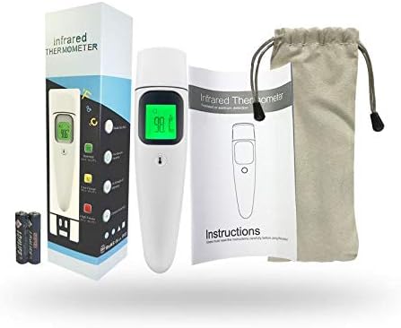 【Upgraded】 Forehead and Ear Thermometer, 5-in-1 Medical Infrared Digital Fever Thermometer with New Algorithm for Best Accuracy, Instant Reading for Infant Baby and Adults