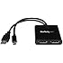 StarTech.com Mini DisplayPort to DisplayPort Multi Monitor Splitter - 2-Port MST Hub - mDP 1.2 to 2x DP MST Hub