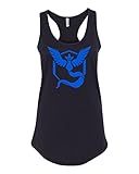 Pokemon Go Gym Team Mystic Blue Womens Racerback Tank Top