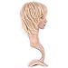 Synthetic Wig with Bang Blonde Japanese Kanekalon Fiber 12 Styles Heat Resistant Full Wig Short Hair Full Head 4.5'' / 4.5 inch+Stretchable Elastic Wig Net for Women,Light Ash Blonde