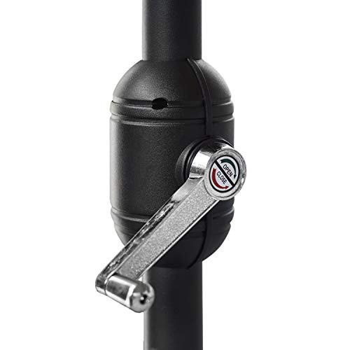 Ribelli Sonnenschirm Ø 240/270cm UV50+, Knickbarer Strandschirm Gartenschirm Marktschirm, Terrassenschirm mit Drehstange… – Bild 6