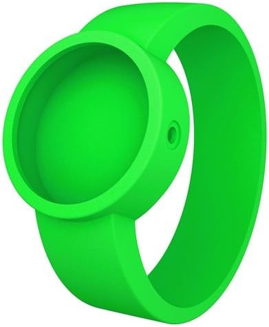 Neon Fluorescent Green O clock Siicone Watch Strap by Fullspot - Small