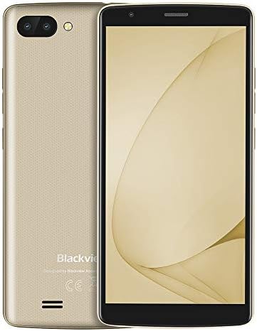 Androidphone 3G Smartphone, Blackview A20 Android GO 5.5inch Touch Screen Cellphone MTK6580M 1GB RAM 8GB ROM (Gold)