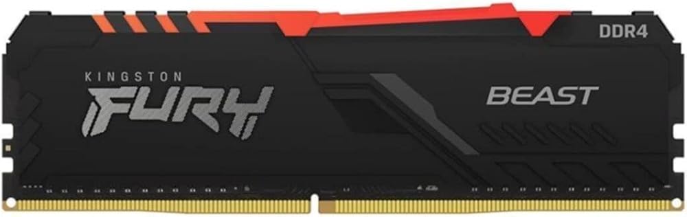 Kingston FURY Beast RGB 8GB DDR4 3600MT/s CL17 Desktop Memory Single Stick