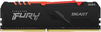 Kingston FURY Beast RGB 8GB DDR4 3600MT/s CL17 Desktop Memory Single Stick
