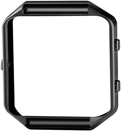 Frame for Fitbit Blaze, Greatgo Replacement Accessory Stainless Steel Protective Metal Frame Housing for Fitbit Blaze Smart Watch, Black